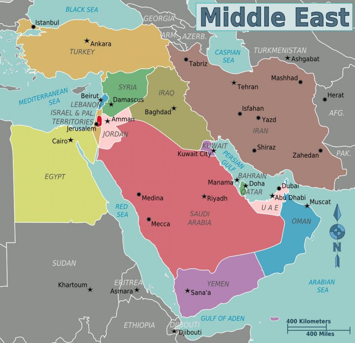 mapa Omana mapu bliskom istoku