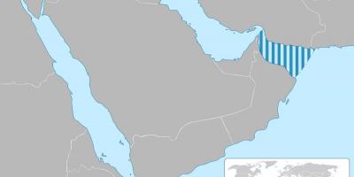 Zaliva Omana na mapi