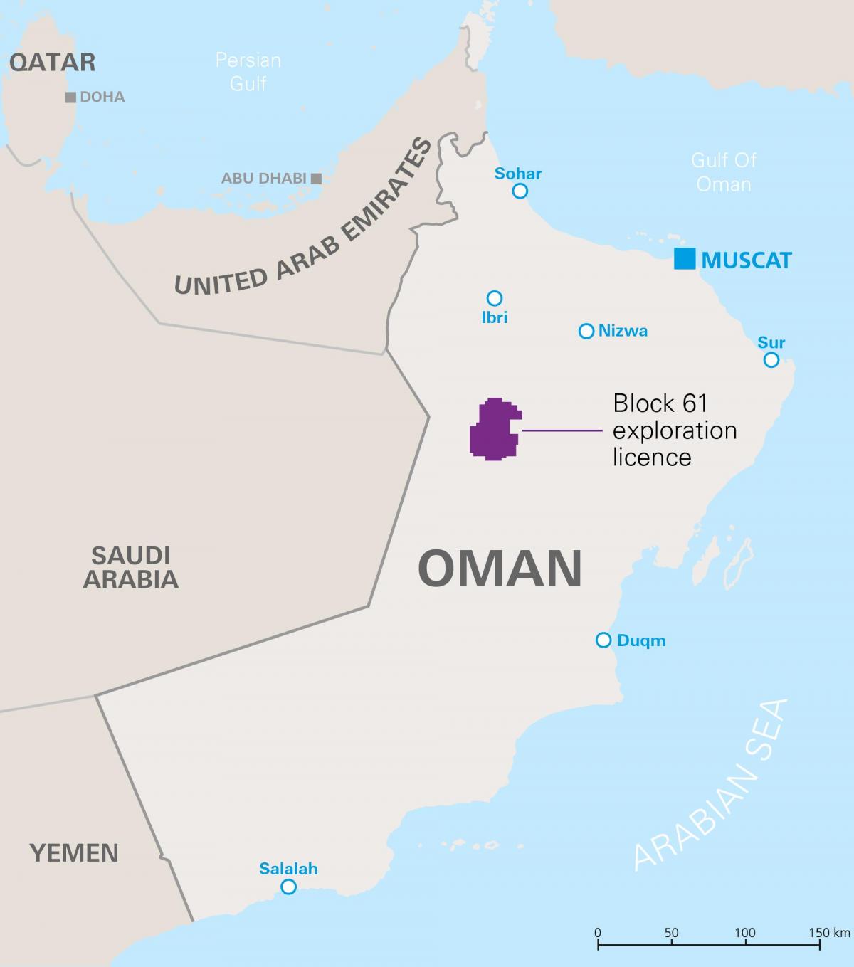 mapa khazzan Omana