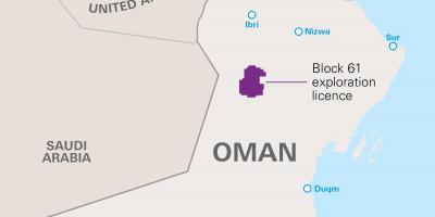 Mapa khazzan Omana