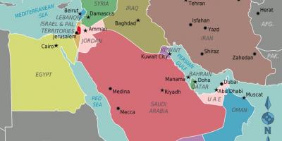 Mapa Omana mapu bliskom istoku